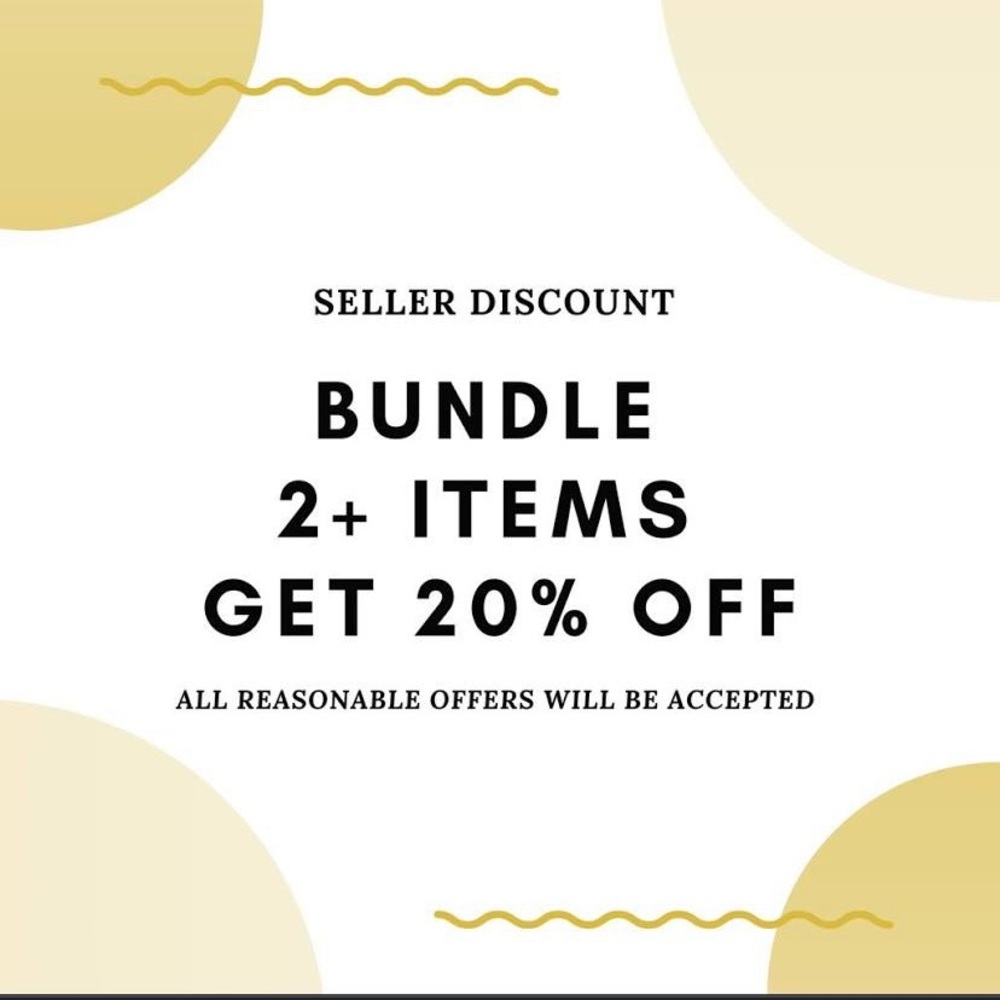 Bundle 2 items or more and save.